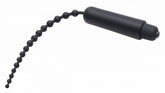 Dark Rod Vibrating Beaded Silicone Sound Penis Plugs